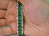 32CT NATURAL VIVID GREEN EMERALD DIAMOND BRACELET G/VS MULTIROW