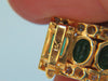 32CT NATURAL VIVID GREEN EMERALD DIAMOND BRACELET G/VS MULTIROW