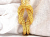 18kt Sailor's Knot Enameled Weave Necklace Long Bolo Tassel Deco 132 grams