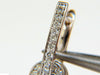 2.40CT NATURAL FINE GEM RED RUBY DIAMOND EARRINGS DANGLE HOOP 14KT