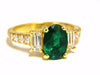 GIA Certified 2.68ct natural emerald diamonds ring 18kt