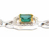 10.62ct natural emeralds diamond halo bracelet 14kt