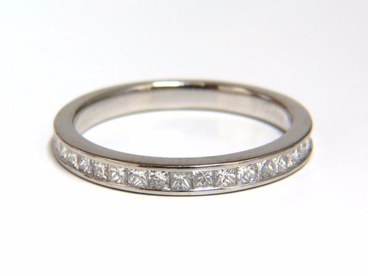 Authentic Asprey .65ct natural princess cut diamonds band