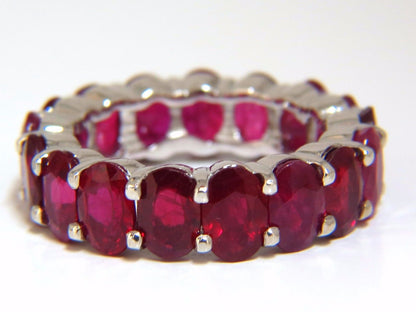 Stackable Ruby Diamonds eternity Ring 14kt Natural Vivid Reds Stacking 13.54ct