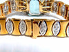GIA Certified 56.05ct natural aquamarine diamonds bracelet Bohemian Deco