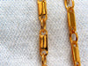 2.70ct natural orange brown sapphire diamonds necklace 18kt 14.25 inch