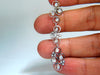 1.00ct diamonds floating circle dangle earrings 14kt bubble sparkles