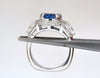 GIA Certified 7.10ct Natural No Heat Sapphire Diamond Ring Trilliants Unheated