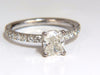 GIA 1.62ct. Cushion cut diamond ring 18kt H/VS
