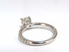 GIA 1.62ct. Cushion cut diamond ring 18kt H/VS