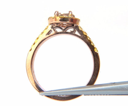 GIA Certified 2.04ct. Fancy Pink Diamond Ring 18kt.