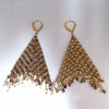 28.15ct Natural Fancy color briolette diamond dangle earrings 18kt Mesh