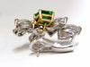 10.90ct Natural Emerald Diamond Crescent Cocktail Earrings Glamour Prime