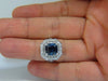 GIA Certified 4.07ct Natural No Heat Sapphire Diamond Ring Unheated