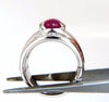 GIA 6.32ct Natural No Heat Star Ruby Diamond Ring Platinum Knuckle Buckle
