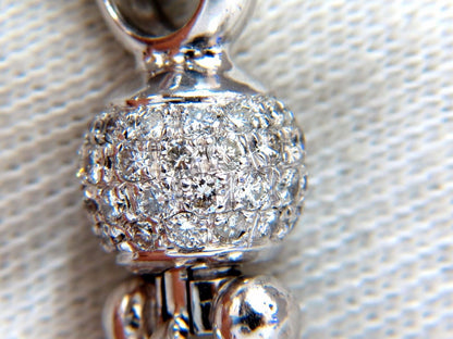 88 Gram 18kt 1.00ct diamonds Venetian Link Circles necklace