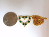 Natural Emeralds & Diamonds open heart necklace 1.84ct. 14kt G/Vs