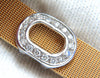 18KT DAG Italy Flex Mesh Three Oval Diamonds Necklace