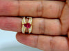AIGS Certified 2.16ct Natural No Heat Ruby Diamonds ring 14kt SPlit Shank