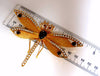 Dragonfly Important Art Deco 18kt natural pearls Blackstar brooch pin