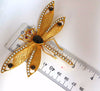 Dragonfly Important Art Deco 18kt natural pearls Blackstar brooch pin