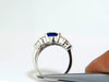 GIA 5.87CT NATURAL BRIGHT FINE GEM SAPPHIRE DIAMOND RING