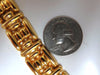 14kt. Greek Icon Link Bracelet 33 Gram