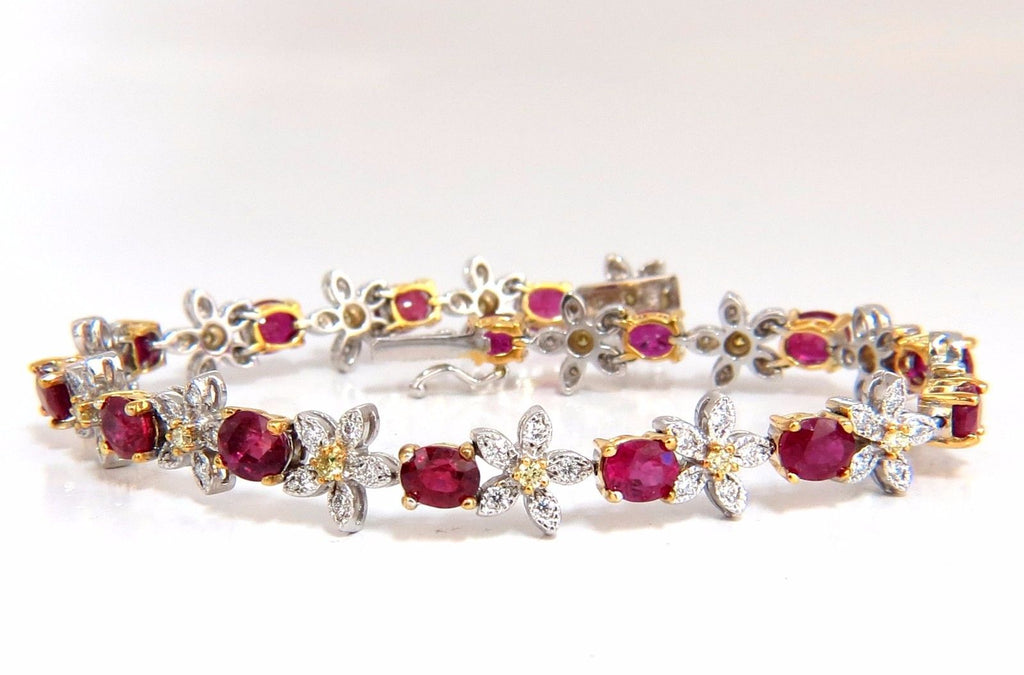 Natural Ruby and Diamond Bracelet for Women. Total 9.50 Carat. – VK.  Diamonds