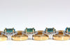 13.10ct Bright vivid green natural emerald diamonds cluster link bracelet 14kt
