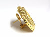 Designer Raafty Angel & Harp Gold Clip earrings 14kt Omega