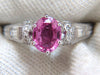GIA Certified 1.90ct Natural No Heat Pink Sapphire Diamonds Ring 14kt