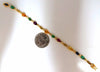 8.38ct natural tsavorite sapphires emeralds yellow diamond tennis bracelet 18kt