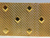14kt. Gold Wide Mesh Spade Onlay Bracelet Cuff 80 Gram