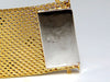 14kt. Gold Wide Mesh Spade Onlay Bracelet Cuff 80 Gram