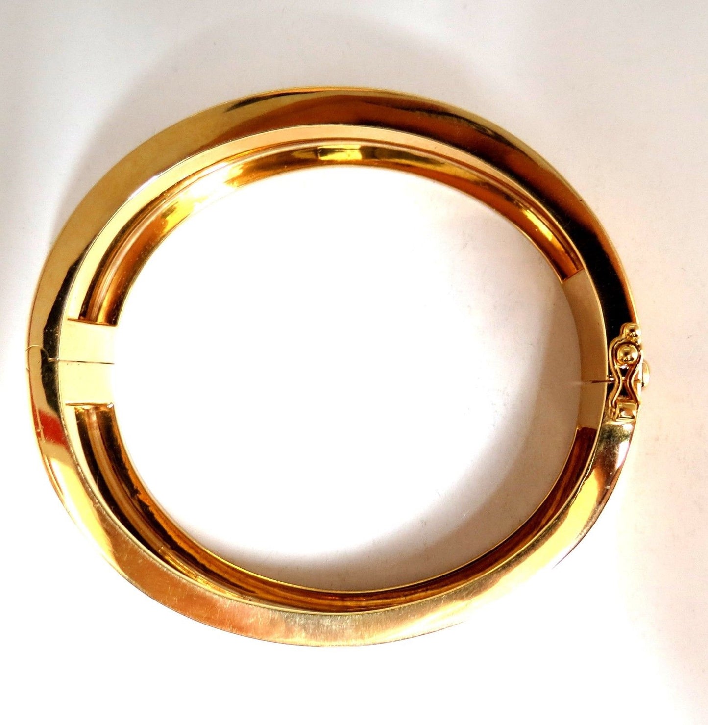 14kt. Gold Florentine Engraving Wide Bangle Bracelet