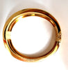 14kt. Gold Florentine Engraving Wide Bangle Bracelet