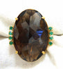 38.30ct Natural Oval Gypsy Topaz Ring 14kt