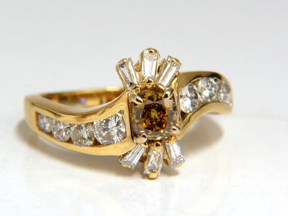 1.62ct natural fancy color diamond ring 14kt.