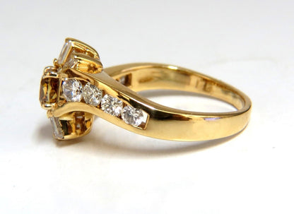 1.62ct natural fancy color diamond ring 14kt.