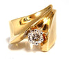 .53ct Natural Fancy Light Brown Diamond ring 14kt Bypass Deco