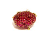 52.90ct Natural Ruby Diamond Strawberry Brooch pin 18kt
