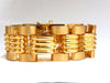 Estate LUVA 14kt gold watch ladies cuff bracelet
