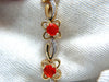 5.36ct natural Mexican Opal Diamond Bracelet 14kt clover