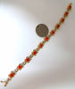 5.36ct natural Mexican Opal Diamond Bracelet 14kt clover