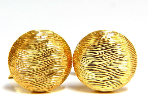 18kt 3D textured Gold cufflinks