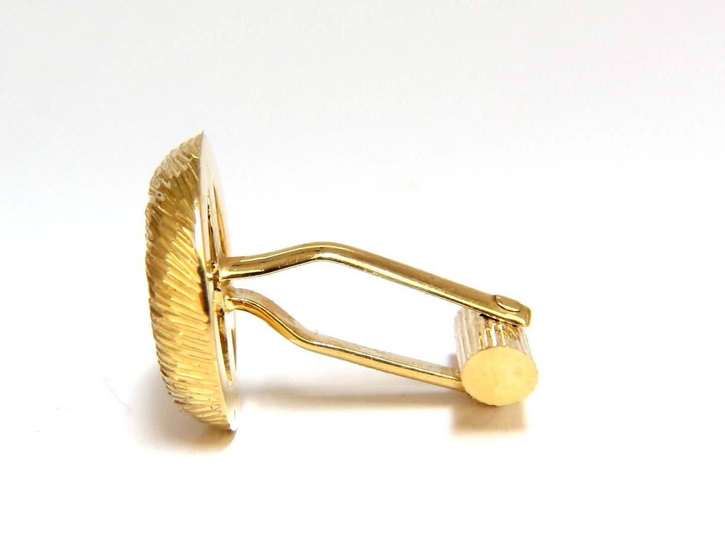 18kt 3D textured Gold cufflinks