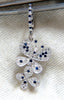 1.90ct Natural Sapphire Diamond Butterfly Dangle Earrings 14kt