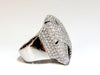 7.15ct 3D Unisex Cross weave Dome Diamond Ring 18 karat