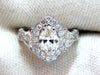 2.51ct Marquise Halo Diamond Ring 14 Karat