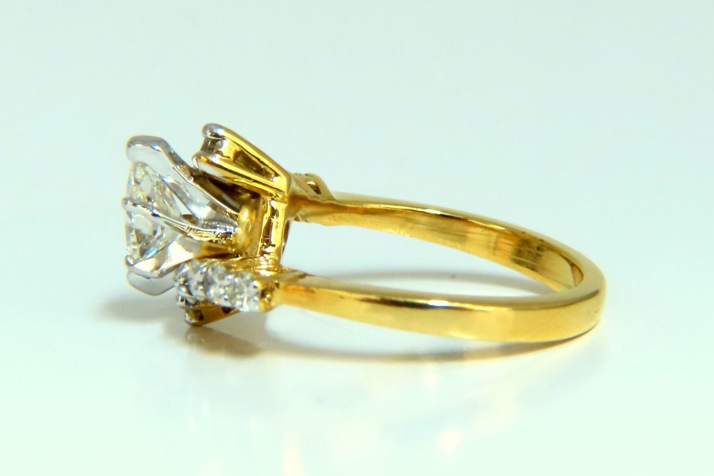 GIA Certified .77ct Marquise Shape diamond ring 14 Karat